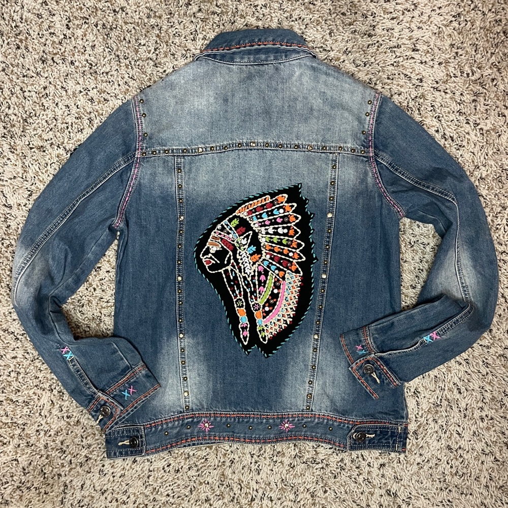 Custom made Women’s western Jean jacket.